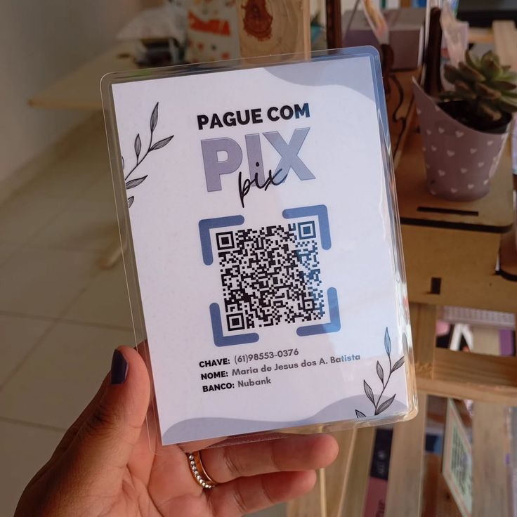 Placa Pix personalizada